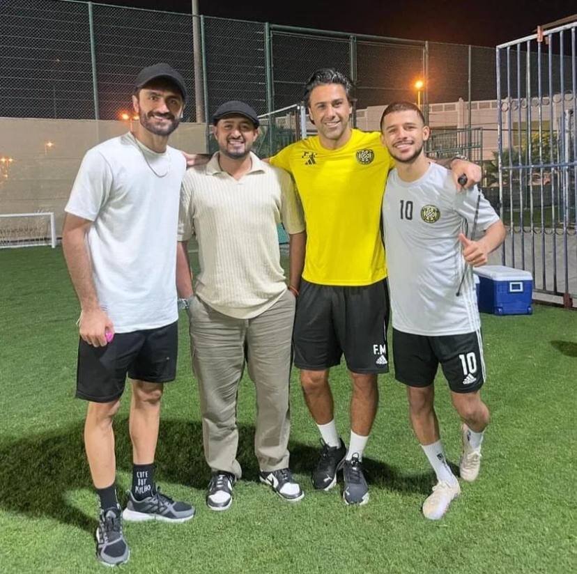 عکس| آشتیکنان یک استقلالی با مجیدی در تمرین اتحاد کلباء