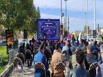 آیین رونمایی از سردیس های ۶ شهید در کرمانشاه برگزار شد