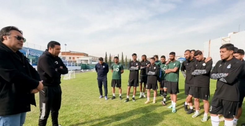 عکس| مهمان ویژه در تمرین استقلال