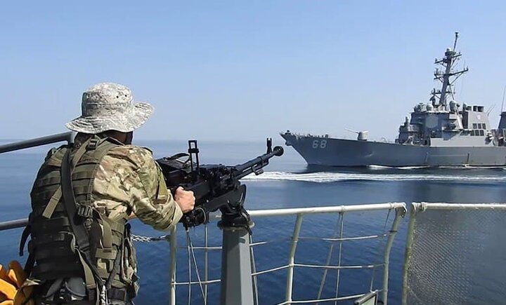 ببینید | هشدار قاطع قایق ماهیگیری بوشهری به ناوشکن آمریکایی و ورود سپاه