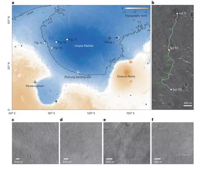 اشکال عجیبی که چینیها در مریخ پیدا کردند/ عکس