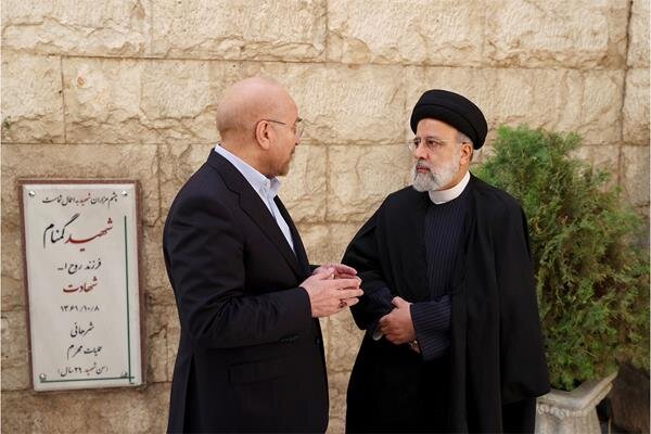 رئیسی و قالیباف باهم بر سر مزار چه کسانی رفتند؟ +عکس