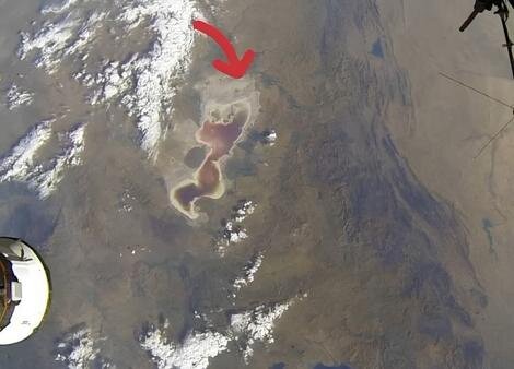 عکس | جدیدترین تصویر از دریاچه خشک شده ارومیه از نمای یک ایستگاه فضایی