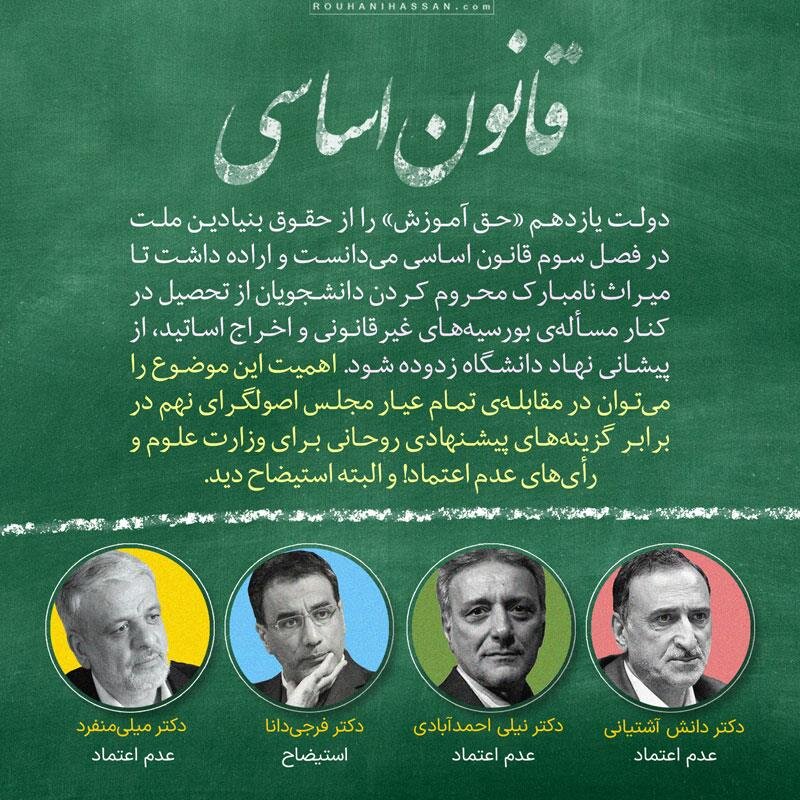 دفاع از حق تحصیل در دولت روحانی /نمی توان دانشجویان را به صرف ابراز عقیده از تحصیل محروم کرد