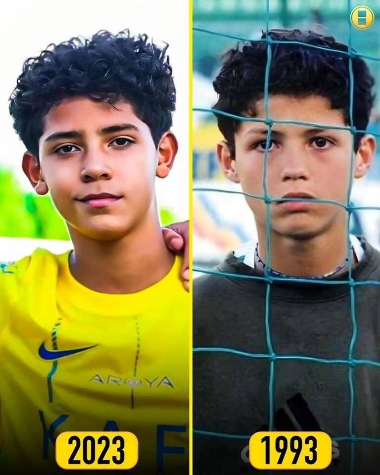 عکس | شباهت باورنکردنی پسر کریستیانو رونالدو به دوران نوجوانی پدرش