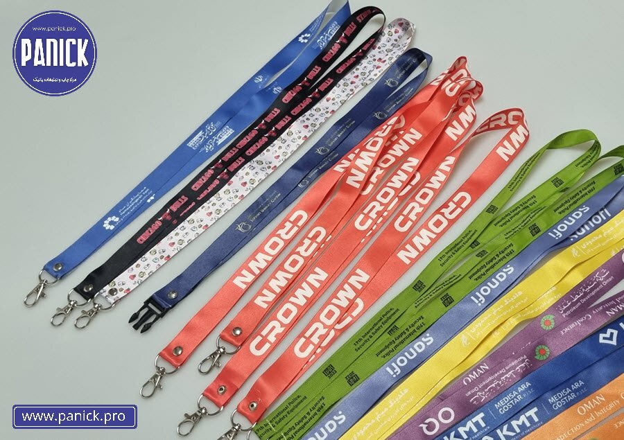چاپ بند گردن آویز و چاپ روبان در چاپ پانیک