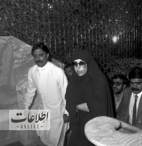حجاب متفاوت بی نظیر بوتو در کنار رهبر انقلاب و هاشمی‌رفسنجانی +عکس