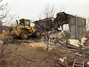 تخریب ۹بنای غیرمجاز در اراضی کشاورزی قزوین