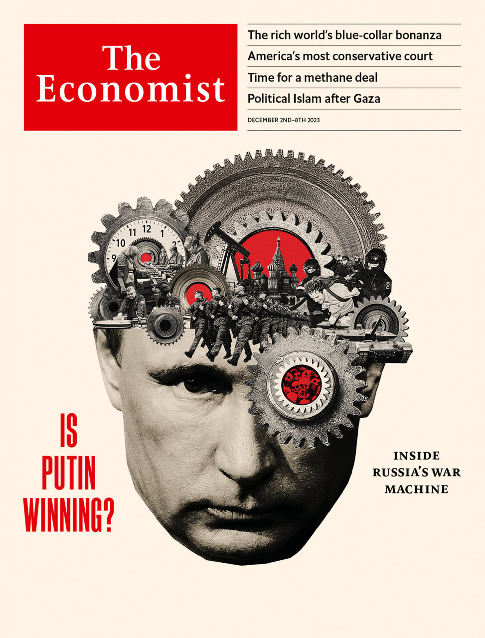 جلد معنادار مجله اکونومیست درباره پوتین/ رهبر روسیه پیروز جنگ اوکراین شد