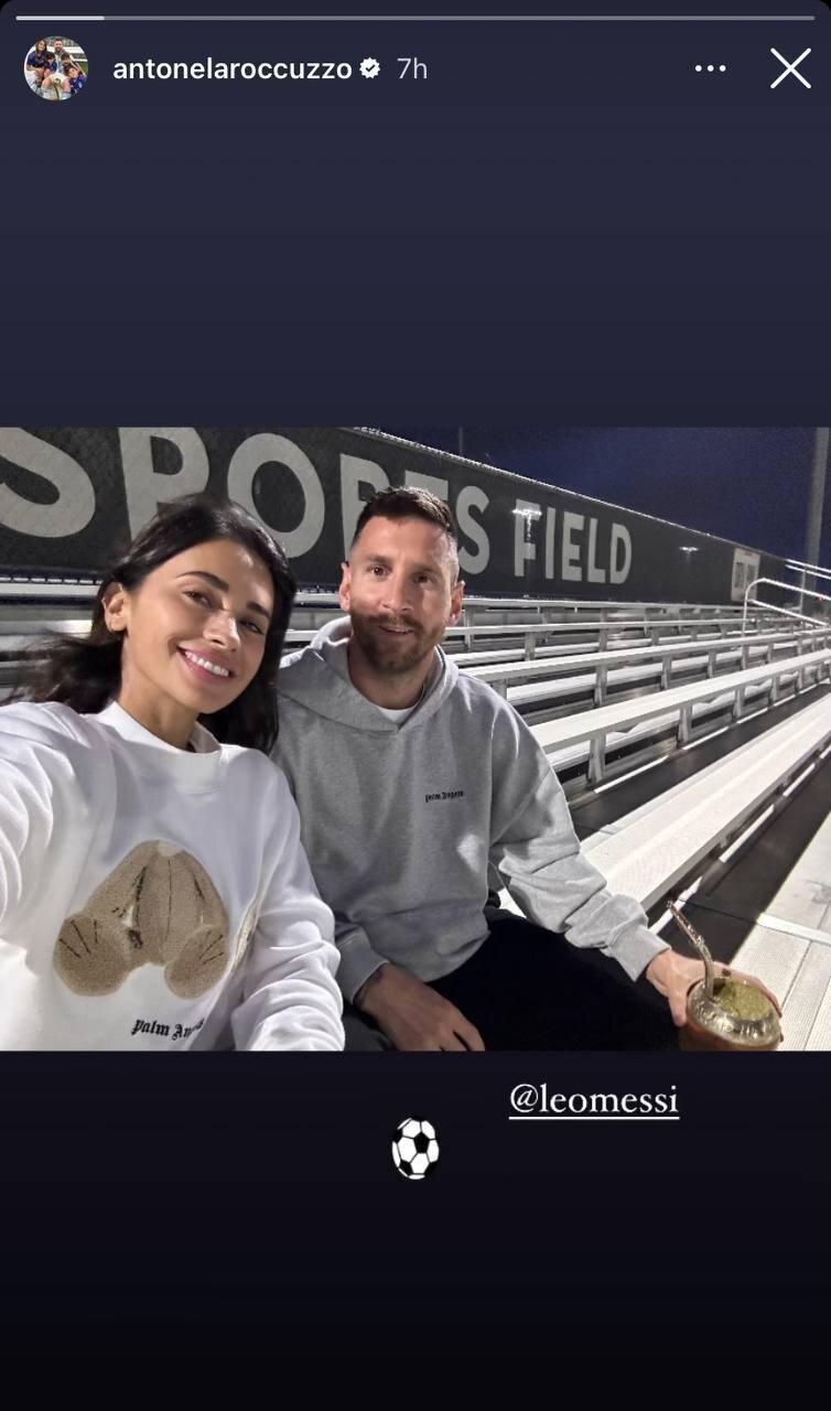 عکس| سلفی مسی و همسرش در آمریکا