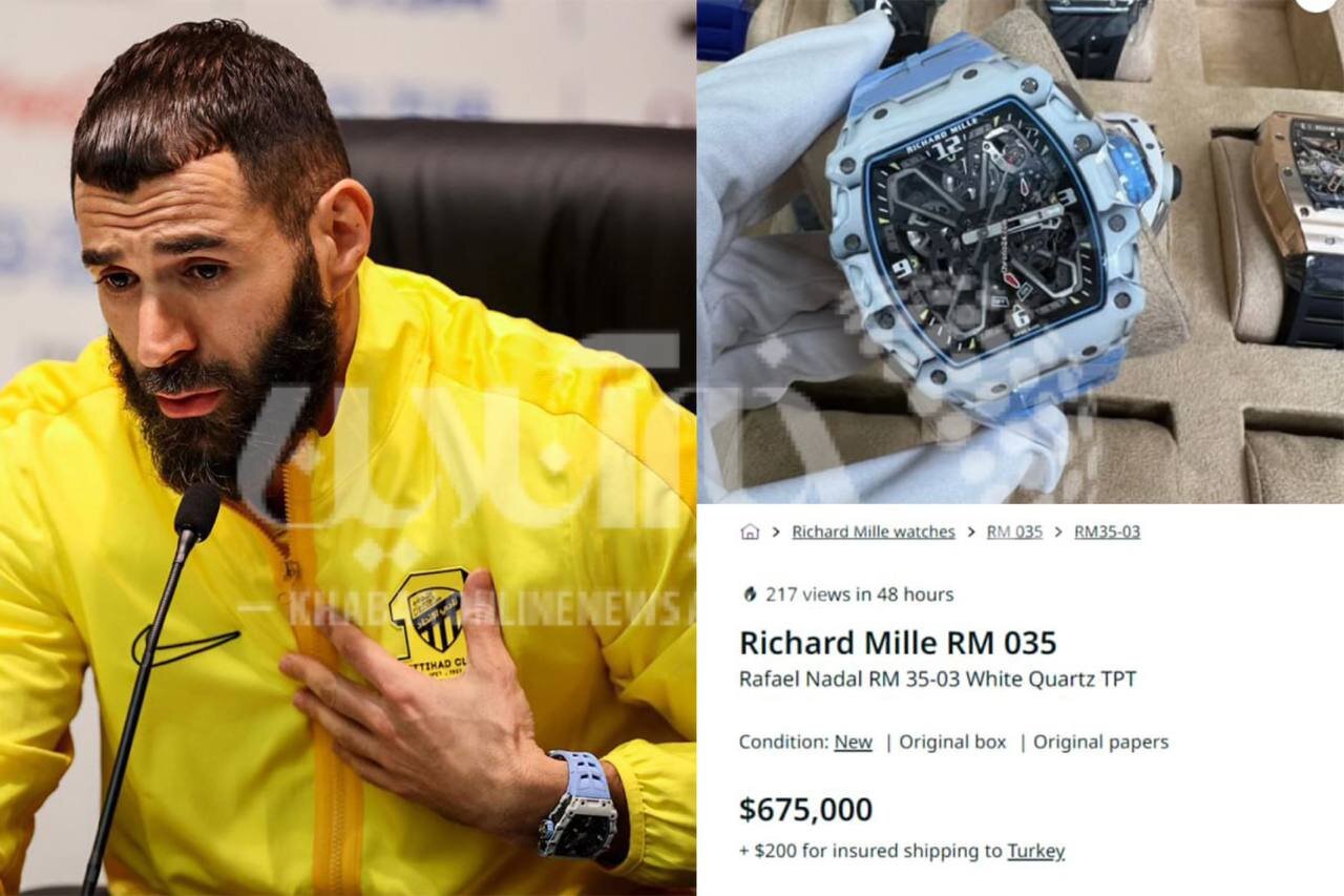 عکس | ساعت دست کریم بنزما گرانتر از قیمت ۳ آپارتمان نوساز در تهران