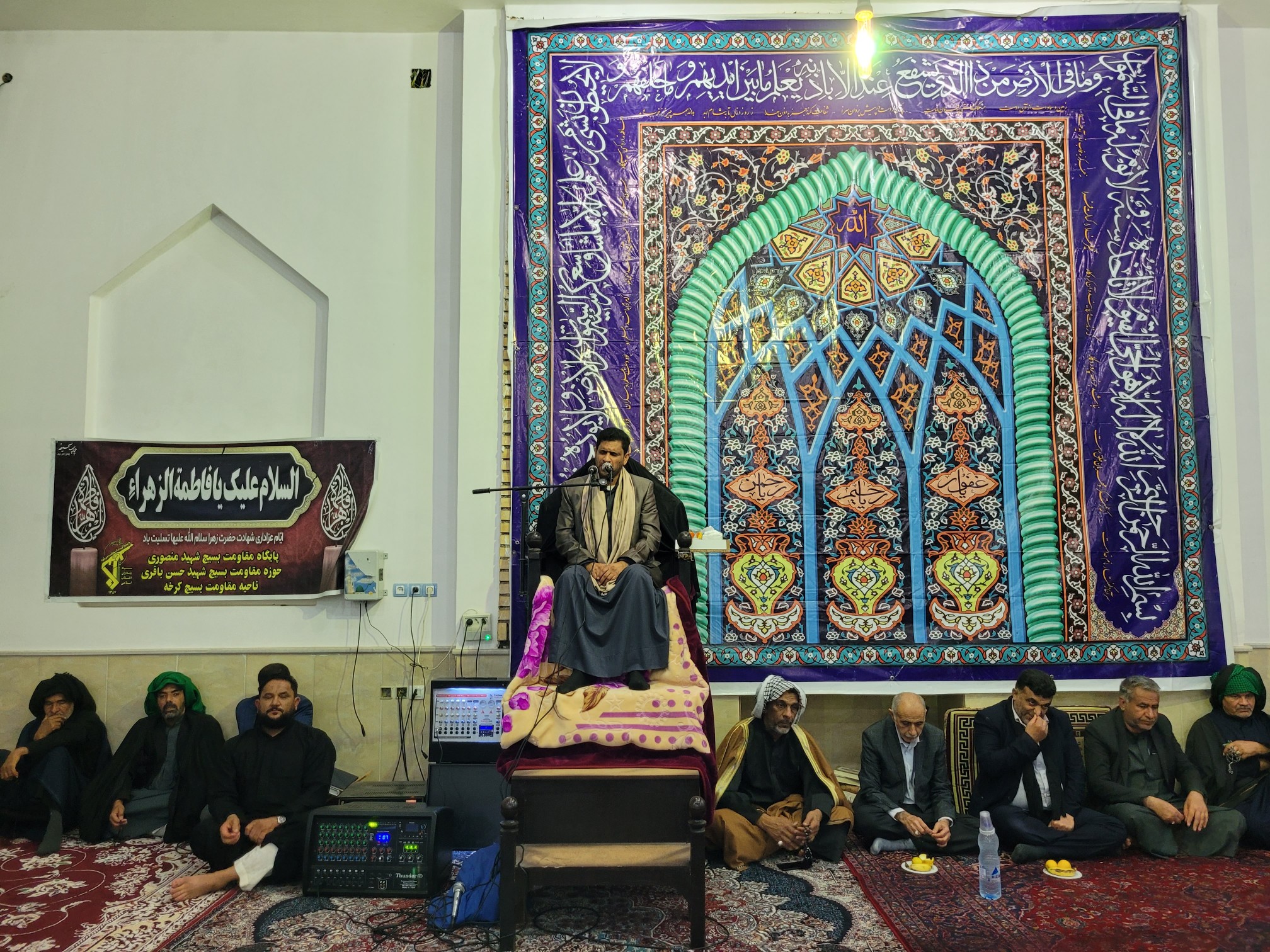 حضور عاشقان بنت رسول الله (ص) در روستای مزرعه شهرستان کرخه