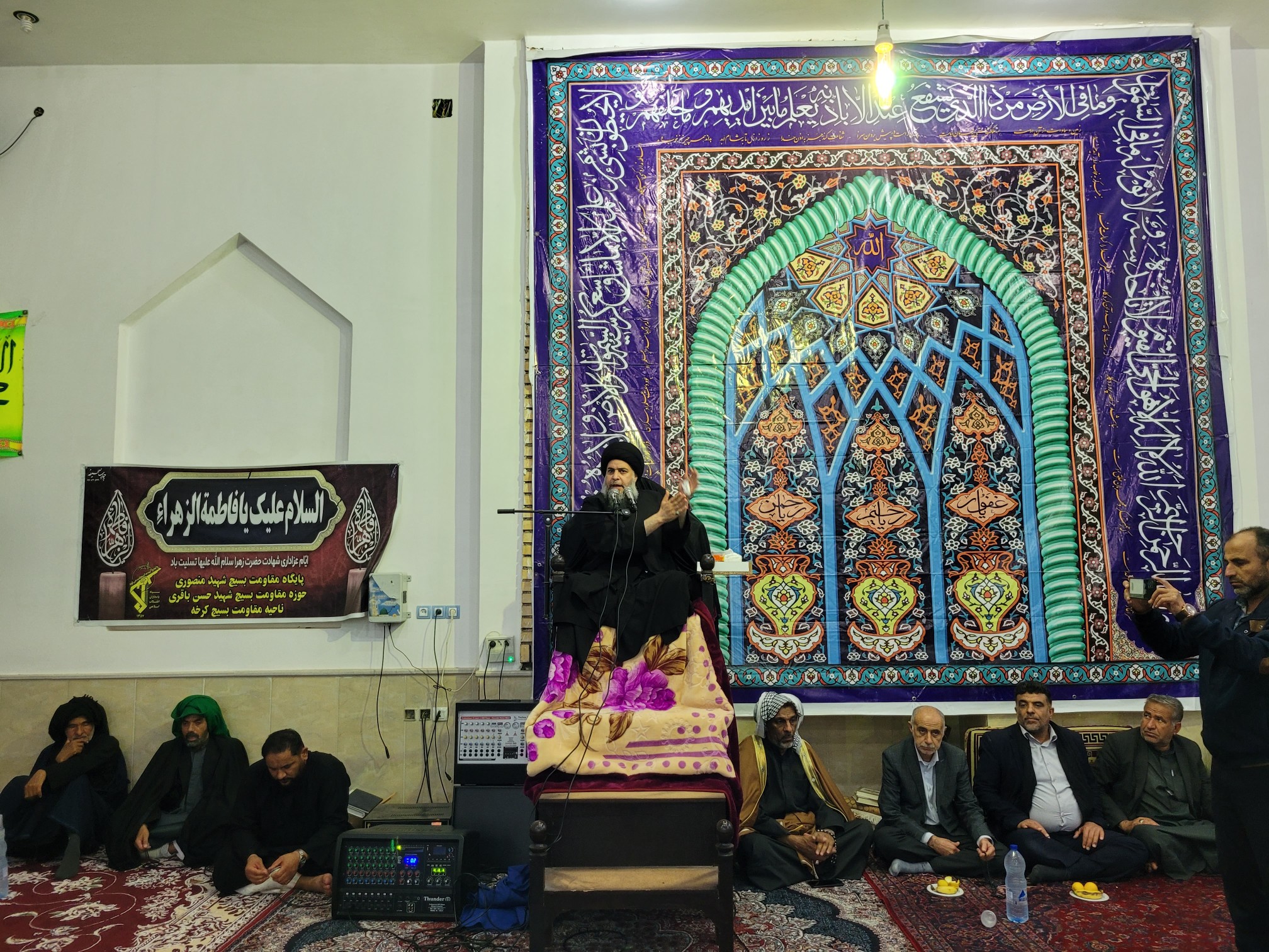 حضور عاشقان بنت رسول الله (ص) در روستای مزرعه شهرستان کرخه