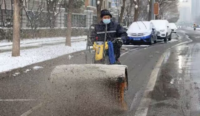 چین یخ زد + عکس