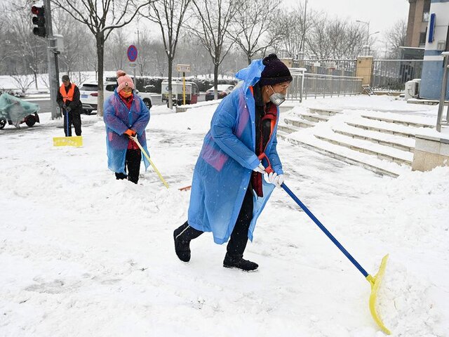 چین یخ زد + عکس