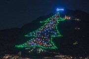 ببینید | لحظه روشن شدن بزرگ‌ترین درخت کریسمس دنیا