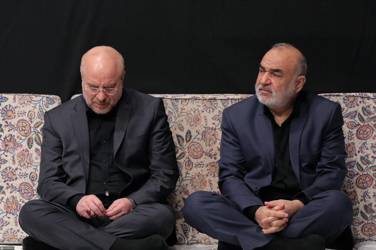 همنشینی قالیباف با سردار بلندپایه سپاه در محضر رهبری +عکس