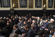 عکسی از علی لاریجانی، باهنر و سیدمحمود علوی در محضر رهبری