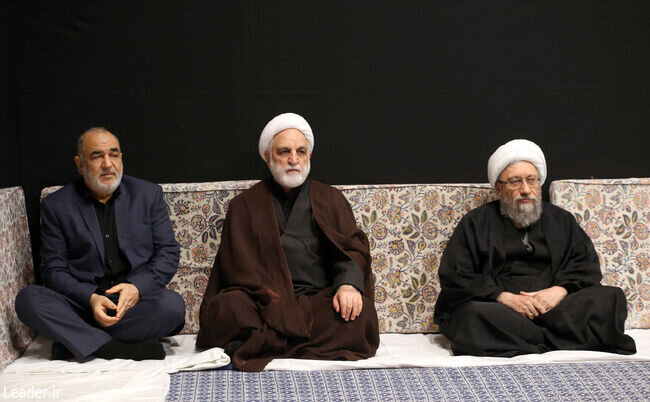 عکسی از همنشینی آملی لاریجانی و محسنی اژه ای در محضر رهبری /فرمانده کل سپاه هم آمد