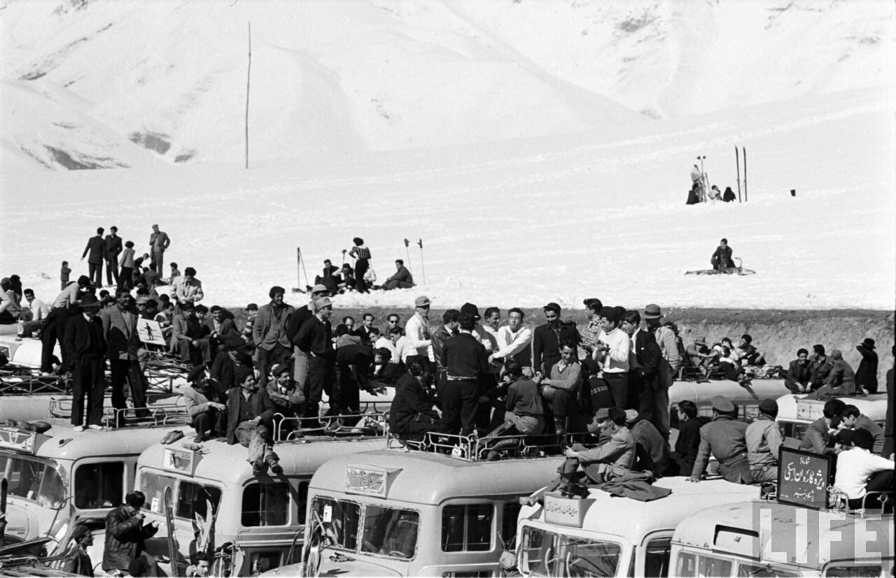 عکس | پیست اسکی در حومه تهران، سال ۱۳۳۰