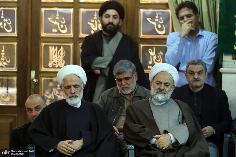 سیدمحمد خاتمی در مراسم عزاداری شهادت حضرت فاطمه(س)/ هادی خامنهای هم آمد+عکس