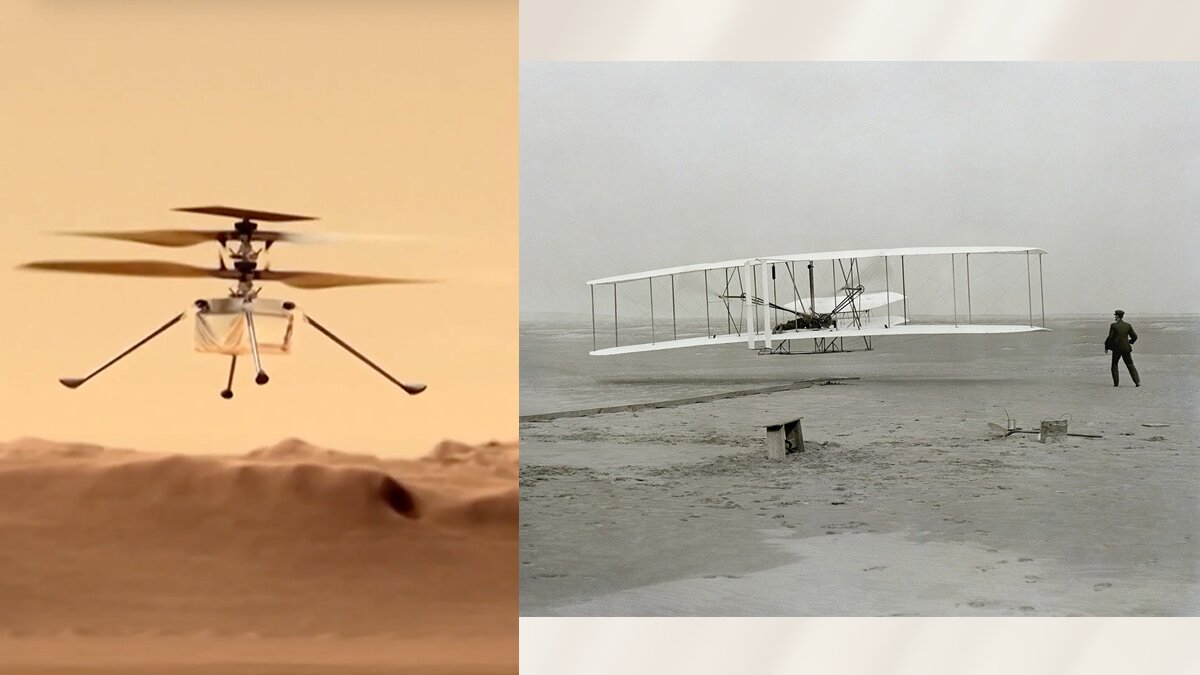 اولین هواپیمای تاریخ/ پرنده قدیمی زمینی که به مریخ رسید!/ عکس