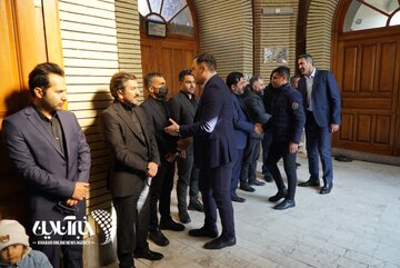 مراسم خاکسپاری مادر محمدحسین میثاقی