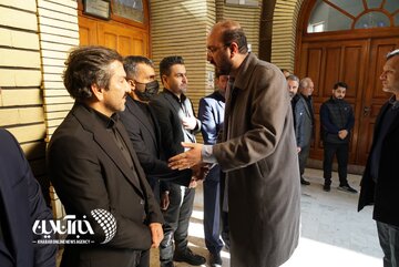 مراسم خاکسپاری مادر محمدحسین میثاقی