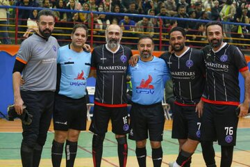 تصاویر | استایل جدید میلاد کی‌مرام؛ مسابقه خیریه ستارگان هنر با حضور هادی حجازی‌فر و محسن نتابنده