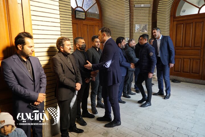 مراسم خاکسپاری مادر محمدحسین میثاقی