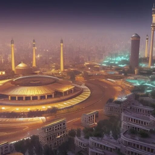 هوش‌مصنوعی تهران را در ۵۰ سال آینده به تصویر کشید!/ عکس