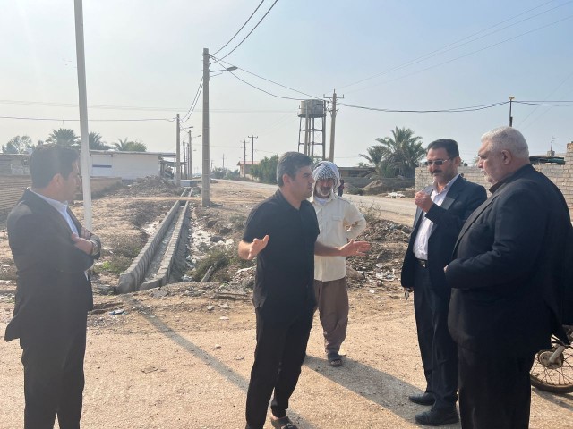 بازدید فرماندار شهرستان کرخه از روستاهای بخش مرکزی