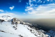 ببینید | شدت آلودگی هوای تهران از فراز قله‌ توچال