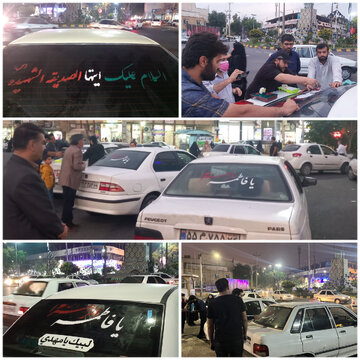 برپایی ایستگاه ماشیننویسی صلواتی همزمان با ایام فاطمیه در اندیمشک