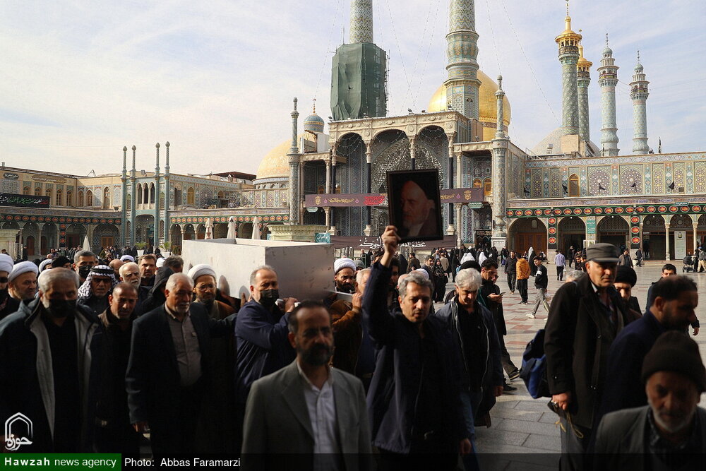 ببینید | گزارش تصویری مراسم تشییع همسر علامه طباطبایی 3