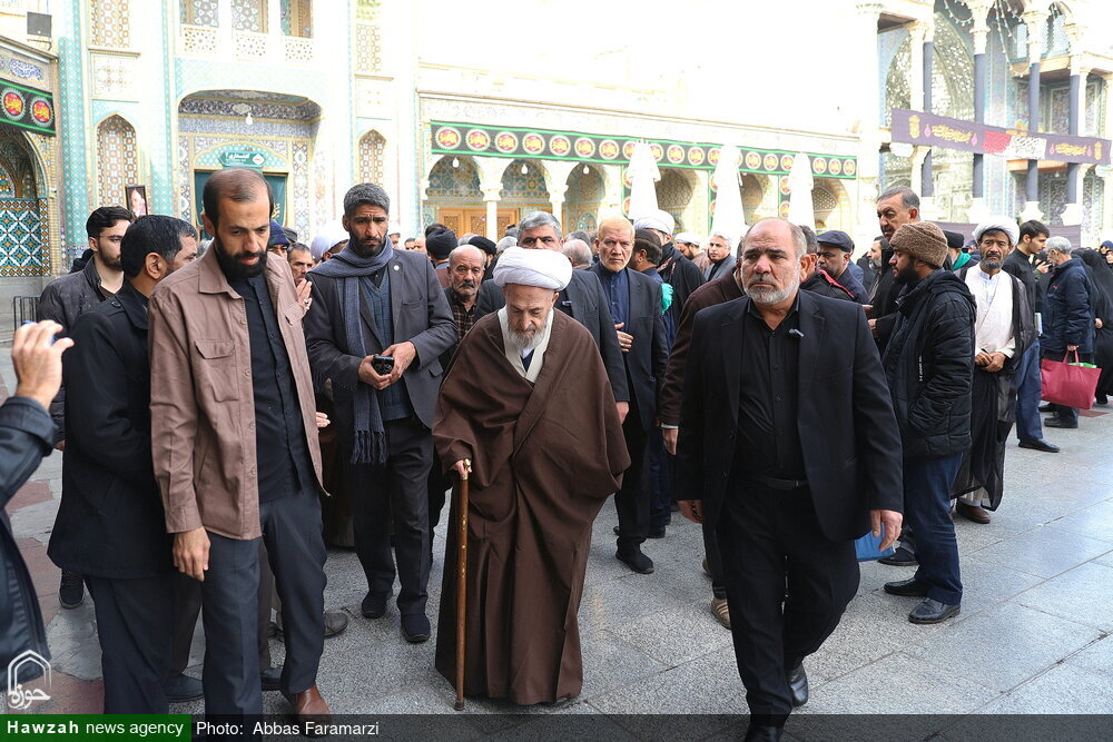 ببینید | گزارش تصویری مراسم تشییع همسر علامه طباطبایی 12