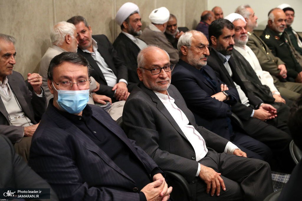 حسین مرعشی و مجید انصاری به دیدار رهبر انقلاب رفتند/ باهنر هم آمد +عکس