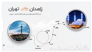 رزرو بلیط قطار ارزان از زاهدان به تهران