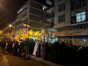 تجمع مقابل شورای عالی امنیت ملی بعد از ترور سردار بلندپایه سپاه پاسداران+عکس