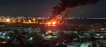 اوکراین کشتی روسیه را منفجر کرد