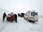 آماده‌باش نیروهای هلال احمر برای فصل سرما در کرمانشاه