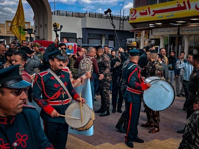 تشییع پیکر سردار سپاه قدس در نجف +عکس