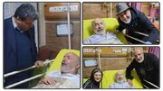 پژمان جمشیدی و رضا عطاران در بیمارستان کنار کیانوش عیاری