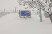ببینید | بارش برف در کوهرنگ پایتخت برفی ایران