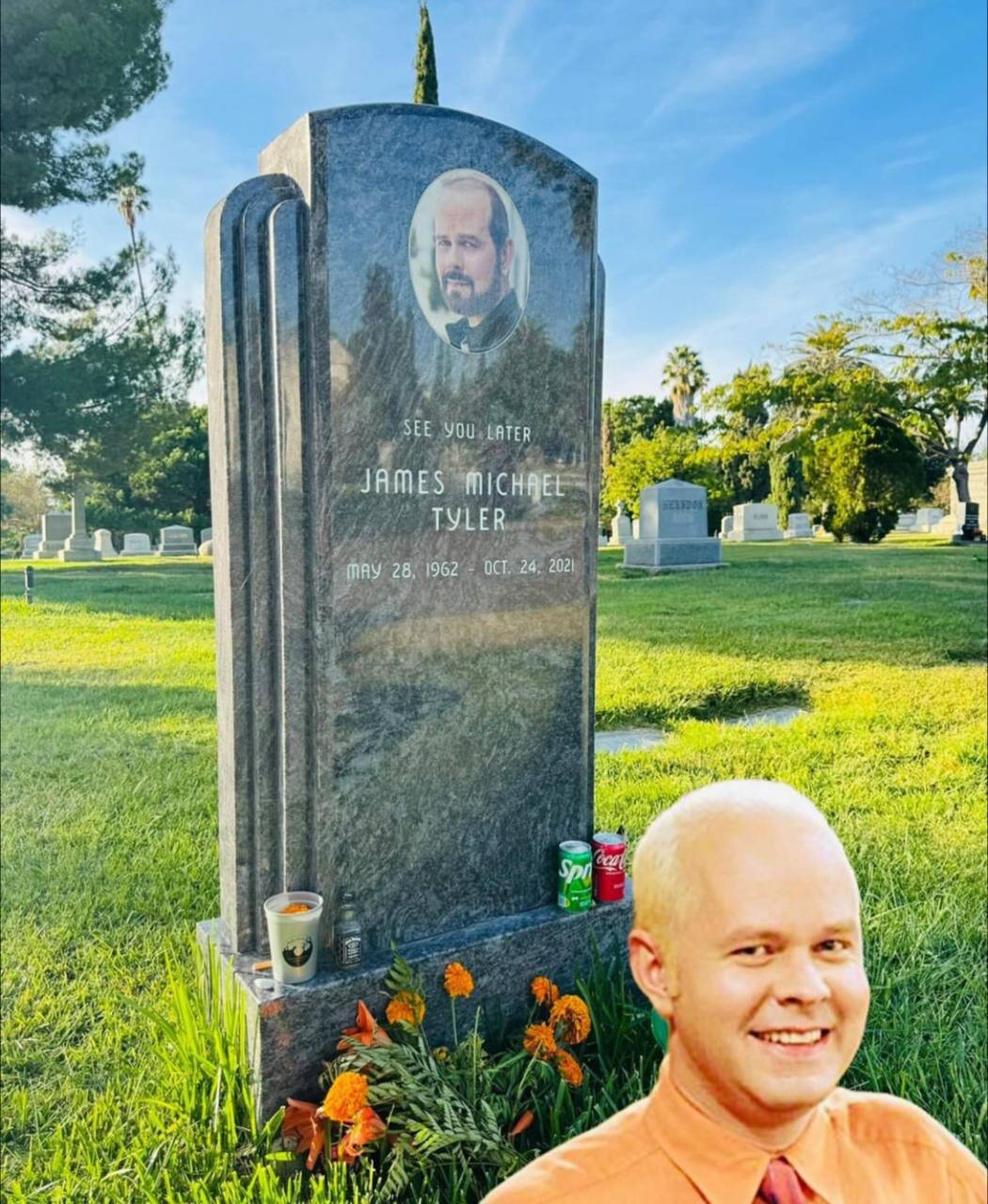 عکس | تصویری از سنگ قبر بازیگر سریال مشهور FRIENDS