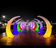 تونل نور در بلوار ساحلی بندرعباس افتتاح شد