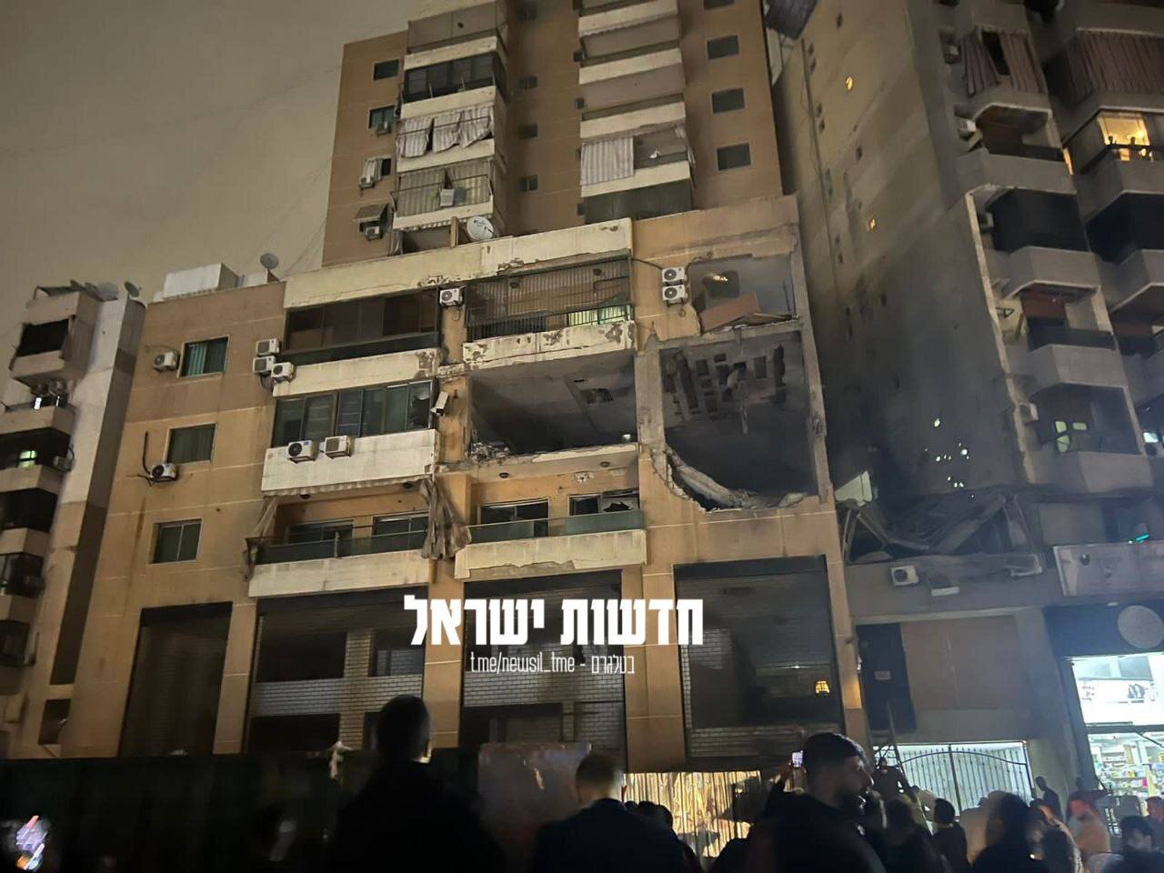 ببینید | اولین عکس از میزان تخریب ساختمان محل ترور فرمانده ارشد حماس در بیروت