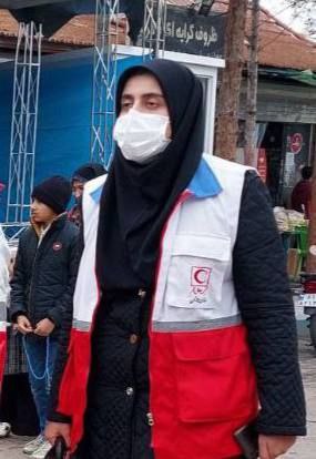 زنِ امدادگر هلال احمر که در حمله تروریستی کرمان شهید شد +عکس