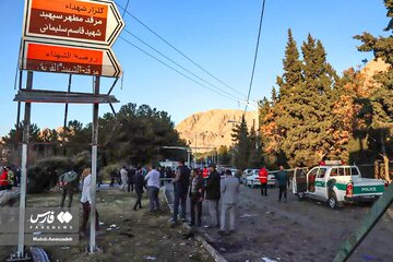 خبر جدید استاندار کرمان از حمله تروریستی کرمان /انفجارها خارج از محدوده گیت های بازرسی رخ داد