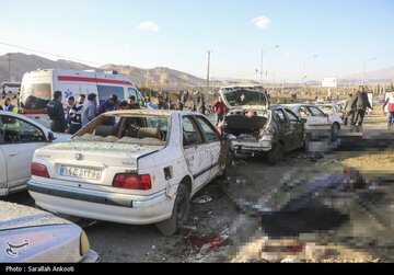 عکسی دردناک بعد از حمله تروریستی کرمان